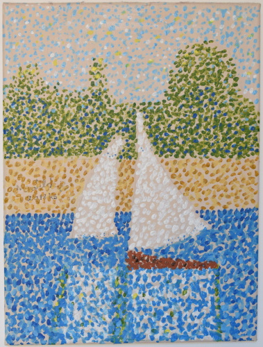 Georges Seurat<br />O Rio Sena em Jatte (1888)