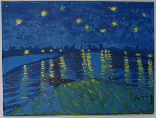 Vincent Van Gogh<br />Noite Estrelada Sobre O Ródano (1888)